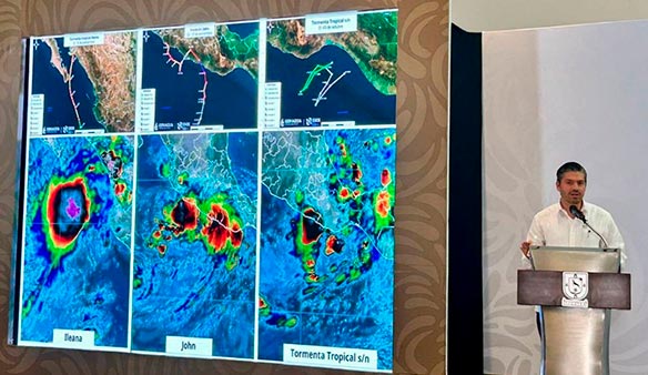 Pronostican de 16 a 20 fenómenos hidrometeorológicos para la temporada de lluvias y ciclones tropicales 2025: SPC